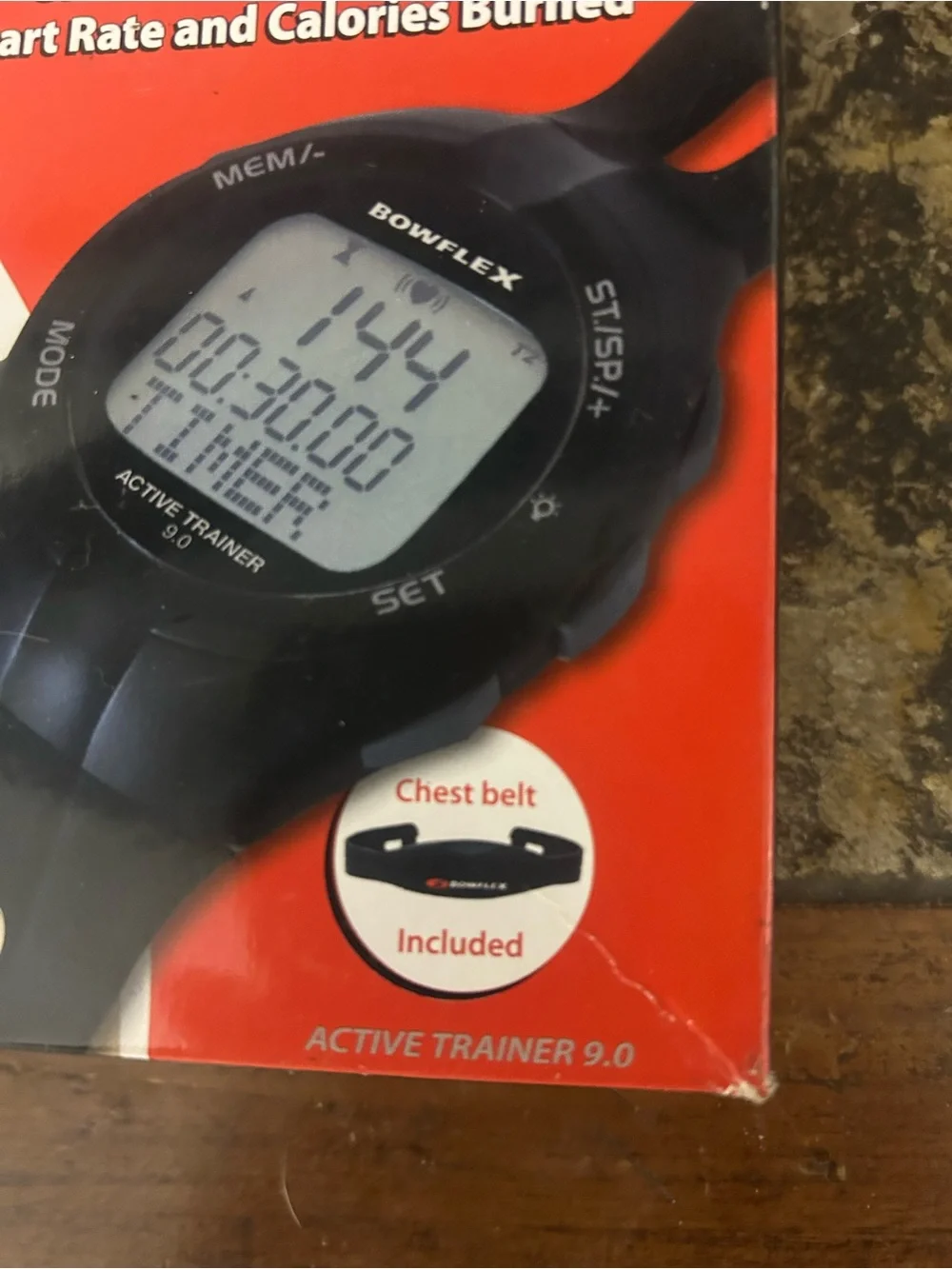 Black and Red Heart Rate Monitor - Active Trainer